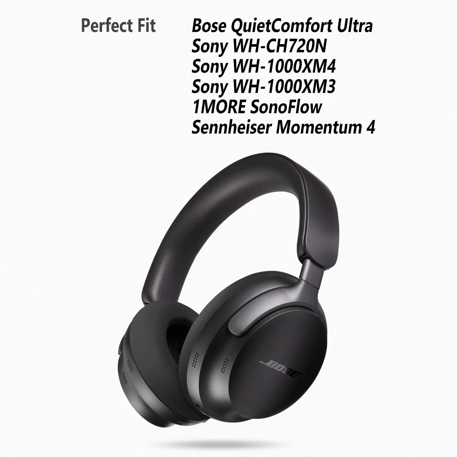 Sennheiser Headphone Momentum 4 - Headphone pelindung telinga silikon, untuk Bose
