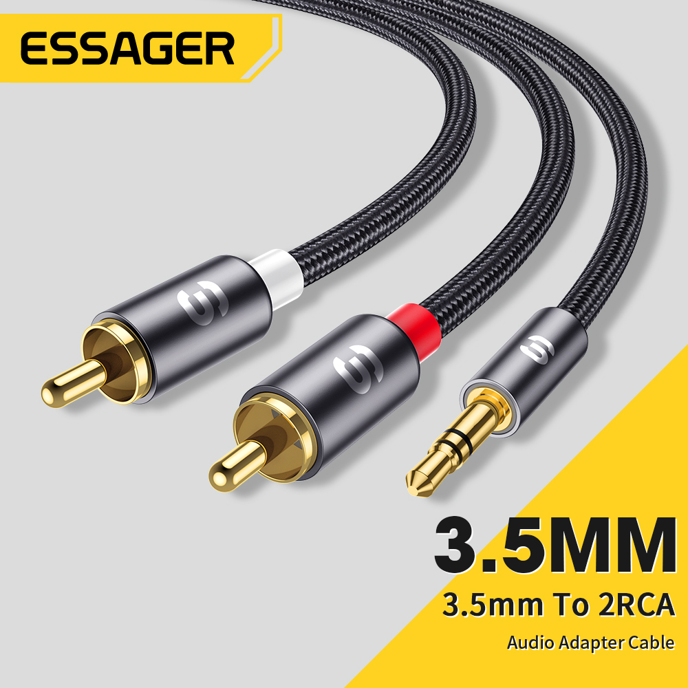 Home Cinema Heos - Essager kabel Audio RCA Stereo 3.5mm