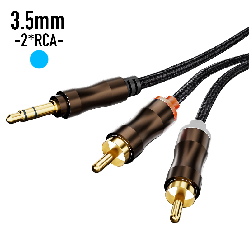 Home Cinema Heos - Kabel Audio RCA Ke Jack 3.5mm