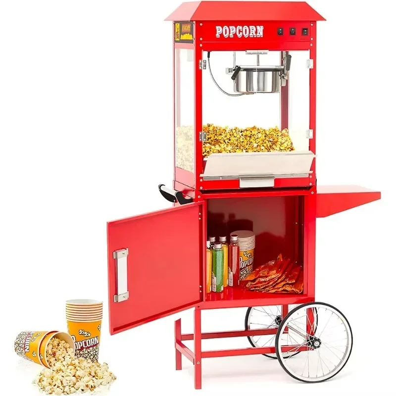 Popcorn Machine Home - Mesin popcorn stainless steel 1400 watt,