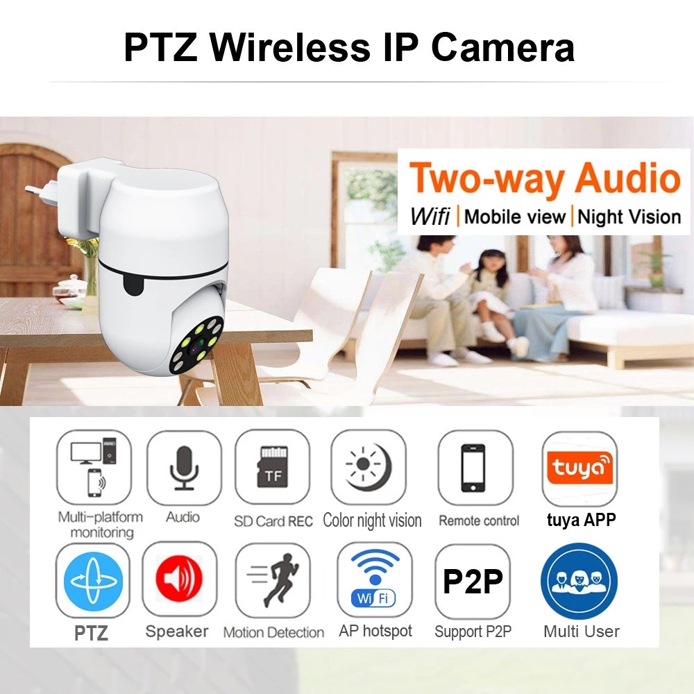 Kamera Nirkabel Tuya IP HD Tuy - Home Cinema Panasonic ulasan dan harga