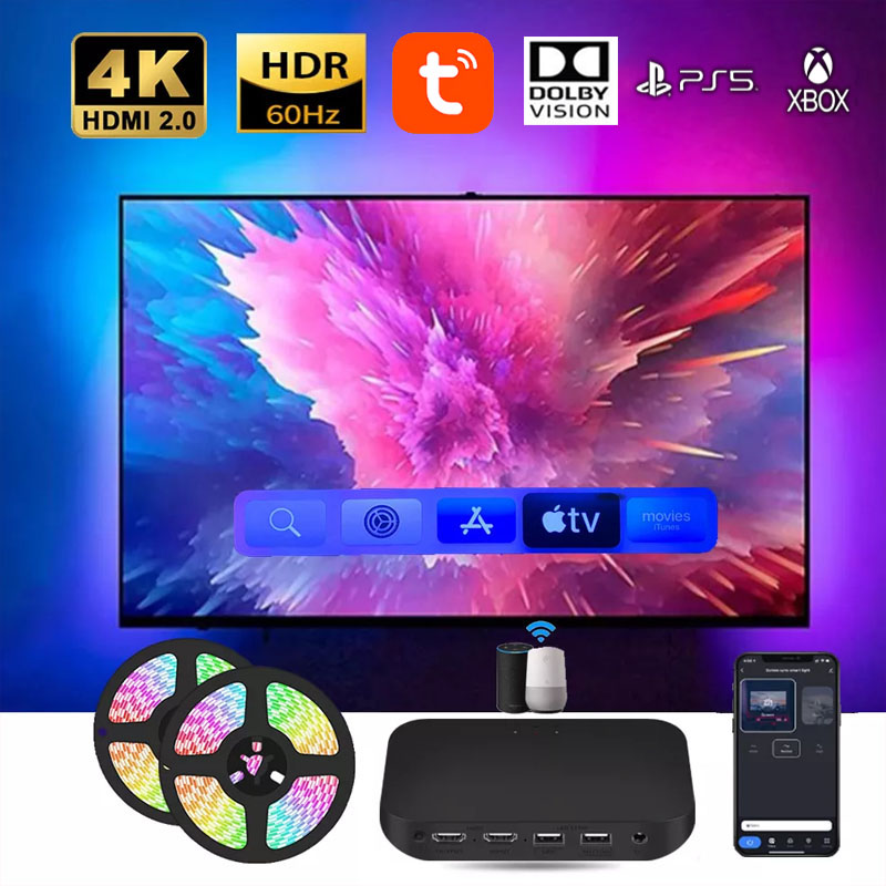 Lampu Latar Led TV Sekitar Pin - Home Cinema Google ulasan dan harga