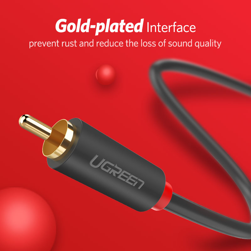 UGREEN 2RCA Ke 2 RCA Kabel Aud - Home Cinema Heos ulasan dan harga