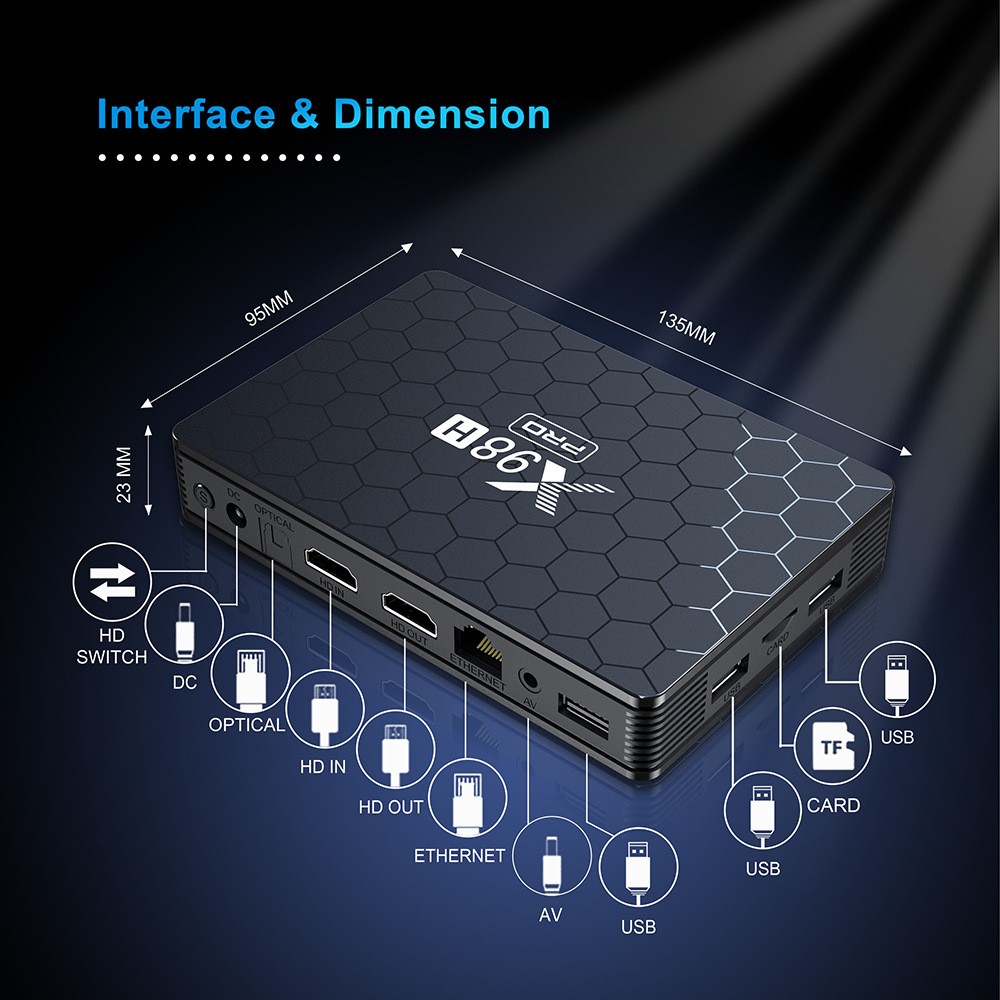 X98H Pro TV Box cerdas, kotak  - Home Cinema Google ulasan dan harga