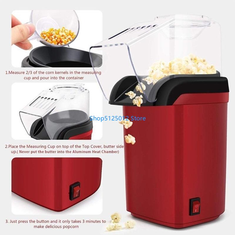 G8TC Popper Udara Panas Lemak  - Popcorn Machine Home ulasan dan harga