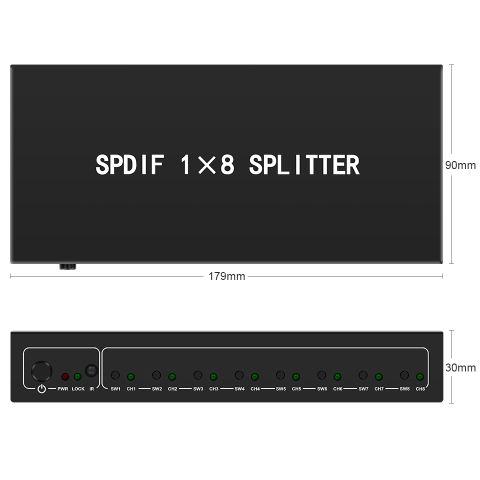 Pemisah Audio optik, 1 in 8 Ou - Home Cinema Heos ulasan dan harga