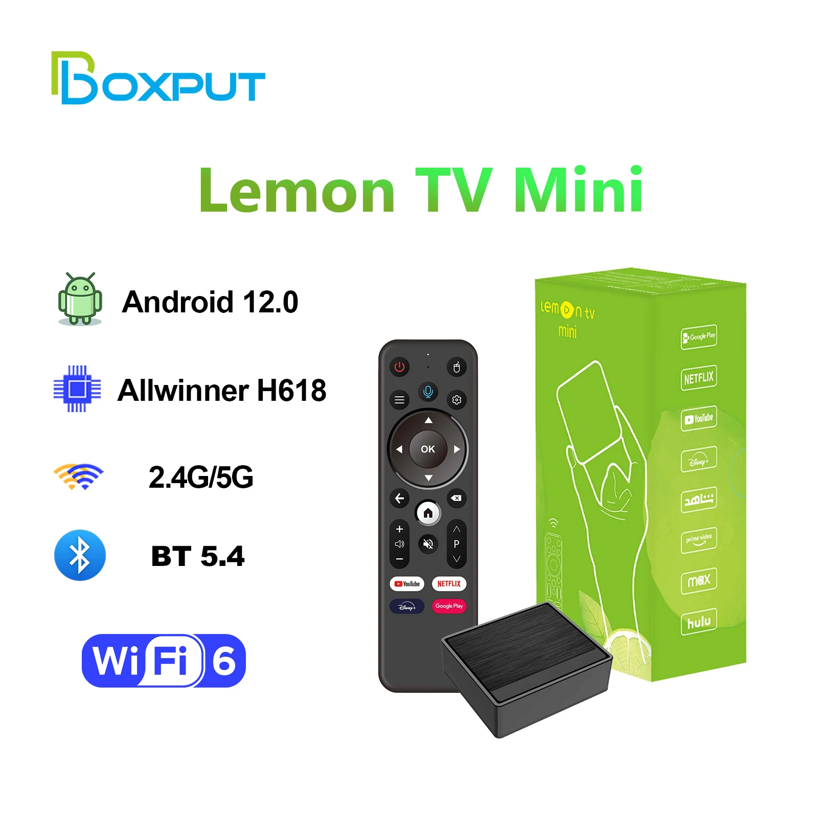 BOXPUT Lemon TV Mini Smart TV  - Home Cinema Google ulasan dan harga
